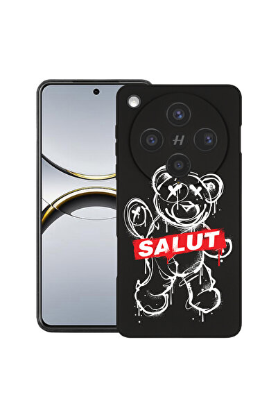 bestcase Husă premium din silicon pentru OPPO Find X8, cu design Teddy Bear S...