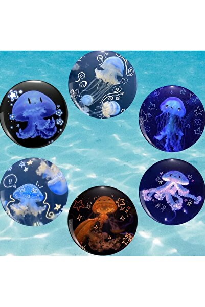 Fivy 6’lı Denizanası Rozet Seti