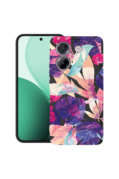 bestcase Carcasă ultra subțire TPU pentru Poco M7 Pro 5G, cu design flori tro...
