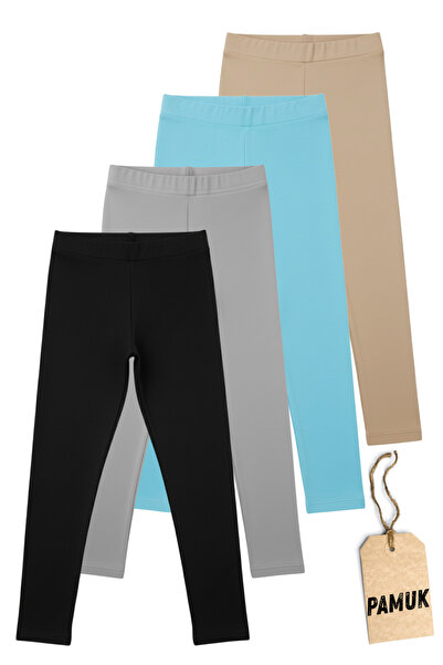 Dolce Destino مجموعة من 4 جوارب طويلة للأطفال - جوارب طويلة لكل يوم: مجموعة مريحة من 4 جوارب قطنية!