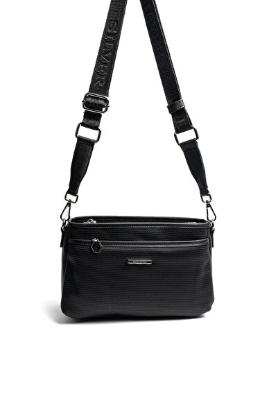 Silver Polo SP1184 Kadın Çapraz Çanta Petek Siyah