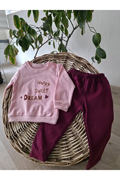 TANIŞ BEBE طقم شتوي للأطفال مكون من خيطين مبطن بالصوف – Happy Sweet Dream B م...