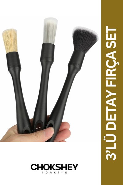 Onba Ultra Soft 3’lü Detay Fırça Seti – En İnce Detaylara Çiziksiz Temizlik