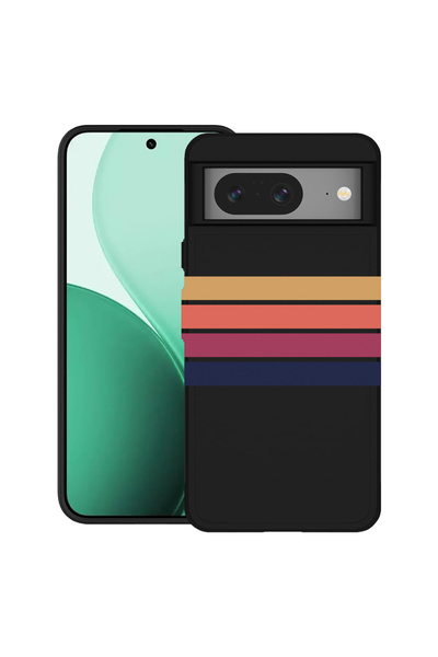 bestcase Carcasă ultrasubțire TPU pentru Google Pixel 8, cu design Retro Line...