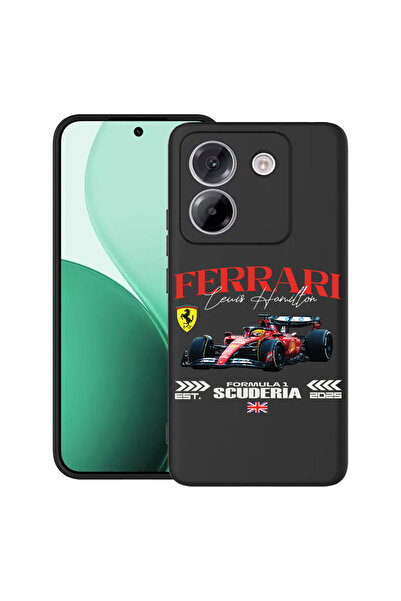 bestcase Carcasă ultra subțire TPU pentru Poco M7 Pro 5G, cu design Ferrari Scuderia, 2100003 B 1862