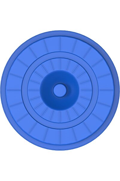 Xess 30L Round Plastic Drum With Lid, Blue