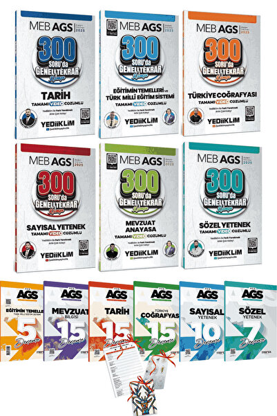 Yediiklim Yayınları MEB AGS 6lı AGS Genel Tekrar Kampı Tüm Branşlar ve 6lı AG...