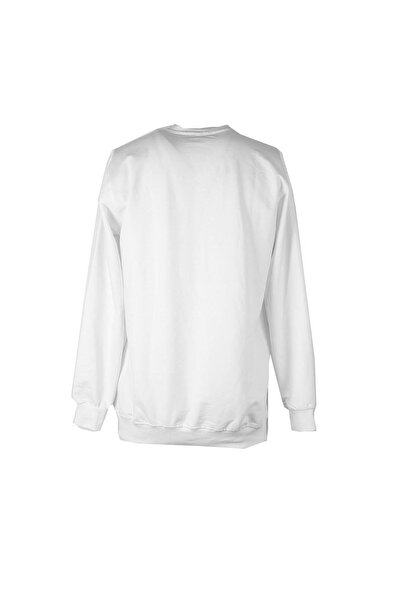 trender 0 Collar 2 Thread Ecru Men's Sweatshirt Trend Print