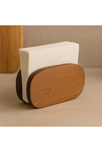 Mottogo Wooden Napkin Holder – 16×10 cm Desktop Napkin Holder |   Kitchen & Tableware Organizer