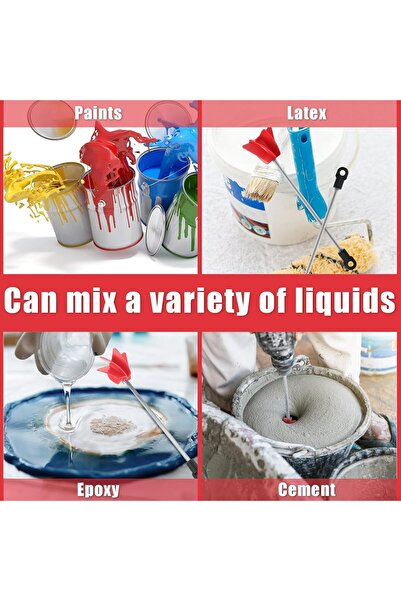 TERRIFI 3-Piece 11-inch Paint Stirrer Drill Mixer Attachment