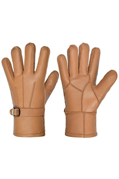 Harssidanzar - Men's winter gloves Deers, goatskin, cream, size M