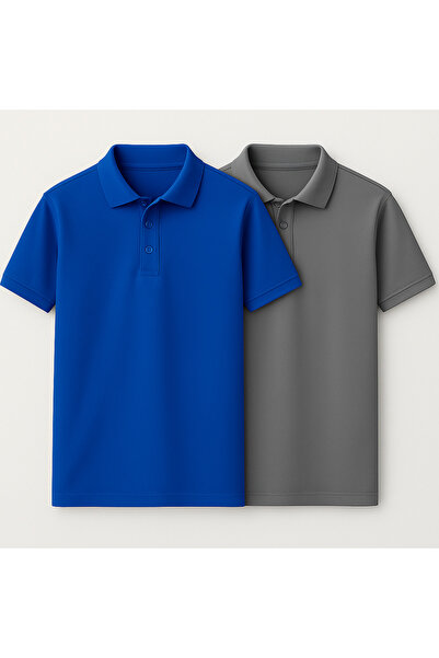 Nu Set of 2 Unisex POLO T-Shirts 100% Cotton