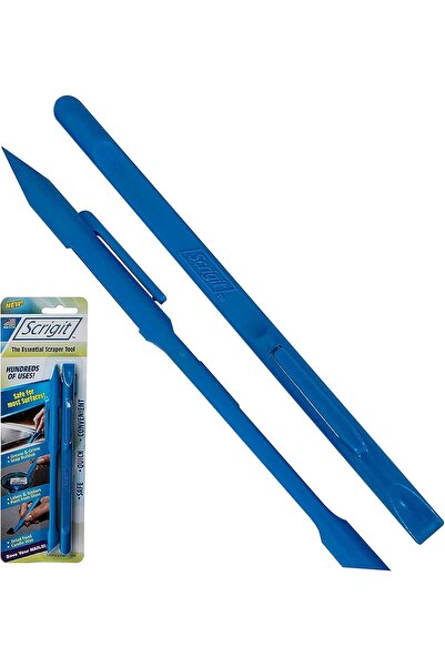 Scrigit أداة مكشطة بلاستيكية مضادة للخدش، عبوة من قطعتين