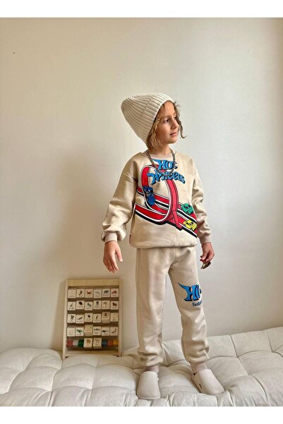 YİGİT BUTİK Mașină cu imprimeu Băiat set