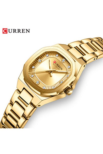 Curren 9104 Elegant Women's Watch Waterproof Luminous Stainless Steel Quartz Square Dial