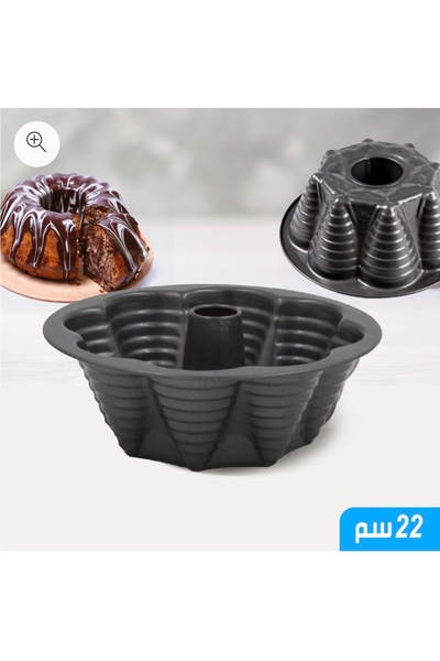 cc bin shihon Black non-stick Teflon round cake pan with column