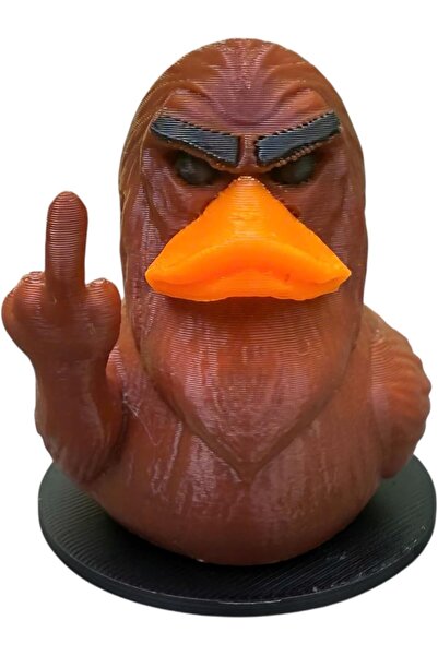 Generic Bigfoot Duck Figurine - Funny 3D Printed Cryptid Collectible for Dashboard & Desk