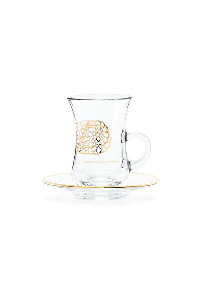 Dimlaj Furat Glass Tea Set CB/12-Gold