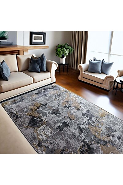 Brava Casa Nuvorix Carpet, Living Room/Bedroom, Grey, Cream Underfloor Heating, Short Pile 11 mm, Dimen