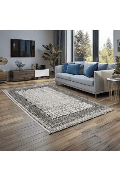 Brava Casa Silverveil Carpet, Living Room/Bedroom, White, Grey and Cream, Und...