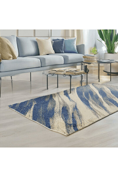 Brava Casa Covor Blue Pearl, Living/Dormitor, Albastru, Alb, Incalzire in par...