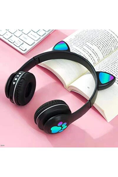 SIKS Foldable Wireless Earbuds with Cat Ears, Bluetooth 5.0, Handsfree, HiFi Bass Stereo Sound