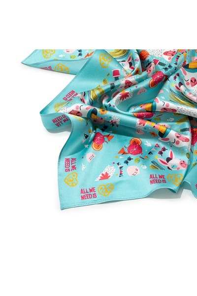 All We Need Is Pets Bandană albastră cu lamă de petrecere pentru pisici, câini și iubitori de animale de companie