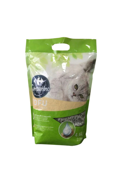 Carrefour Asternut tofu pentru pisici Carrefour, aroma de lapte, 4.6L