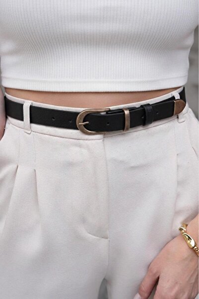 Mynoa Takım Antique Buckle Women's Belt, Jacket Belt, Trouser Belt,