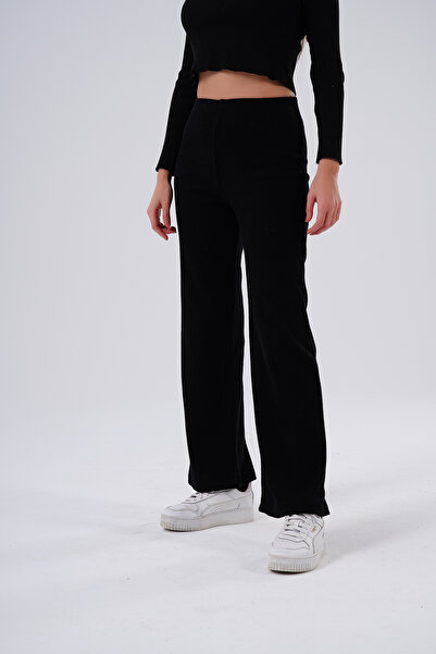 HOFY 1593 Yumoş Knitwear Ribbed Knit Trousers