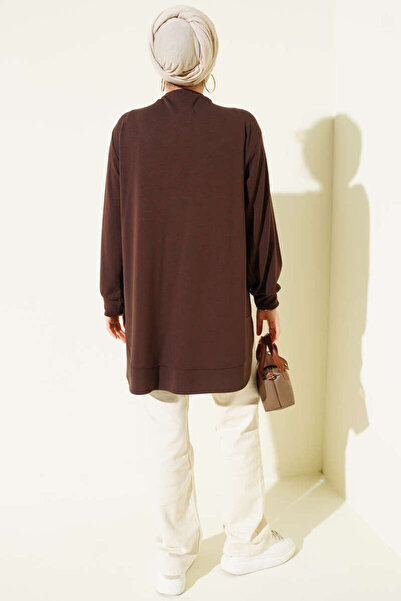 Smy moda Τουνίκ διπλής όψης οβάλ κοπής oversized