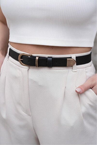 Mynoa Takım Antique Buckle Women's Belt, Jacket Belt, Trouser Belt,