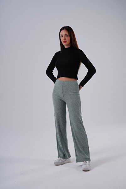 HOFY 1593 Yumoş Knitwear Ribbed Knit Trousers