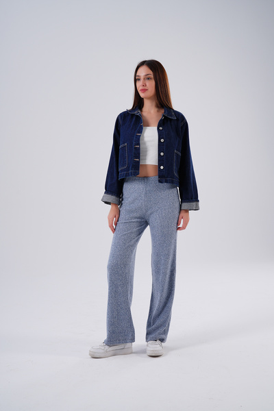 HOFY 1593 Yumoş Knitwear Ribbed Knit Trousers