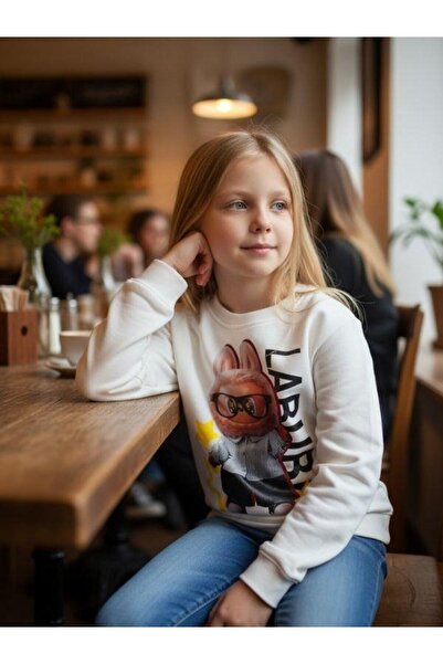 Zekids Φούτερ για κορίτσια από βαμβάκι με τύπωμα χαρακτήρων με τύπωμα σχεδίων