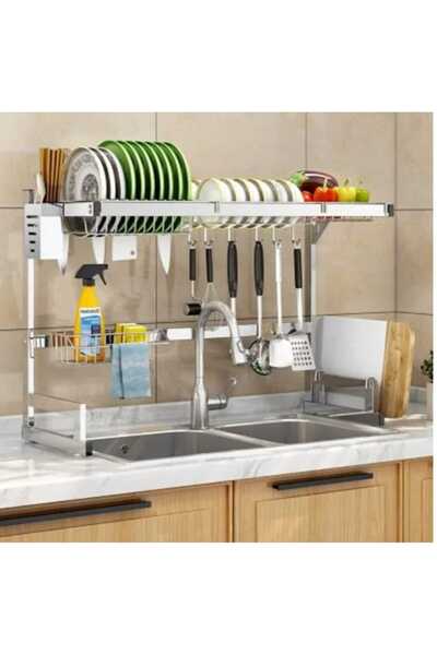 Alsaif Gallery Steel drying rack that mounts over the kitchen sink – high stability and ideal water drainage