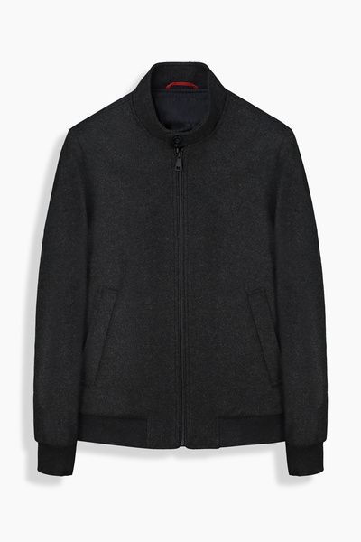 Sarar Interview Slim Fit Sports Stand-Up Collar Cashemere Coat