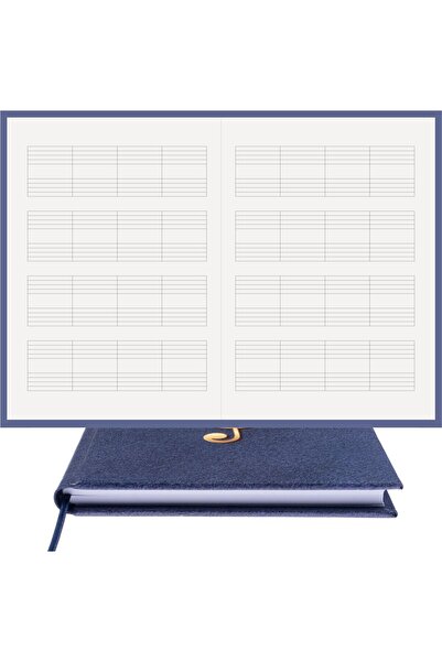 BİDEFTER Piano Note Book (Keyless K-Cl) 100% Handmade, Hand Sewing, 2026 Collection – Artistic Leather – A/5