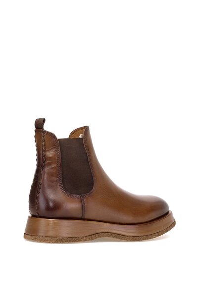 MARCOMEN 152-22327 Men's Genuine Leather Chelsea Boots Brown