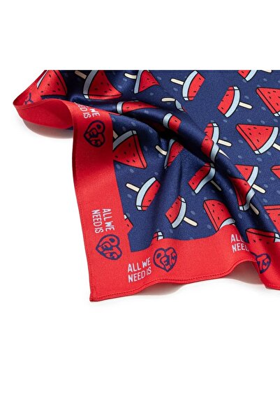 All We Need Is Pets Popsicle Mellon Red Silk Bandana for Cats Dogs and Pet Lovers