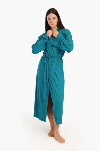 CARINA Plain long-sleeved robe
