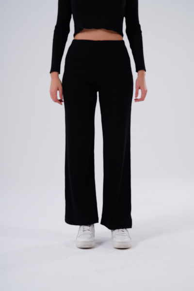 HOFY 1593 Yumoş Knitwear Ribbed Knit Trousers
