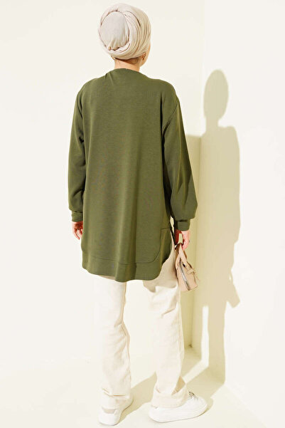 Smy moda Τουνίκ διπλής όψης οβάλ κοπής oversized