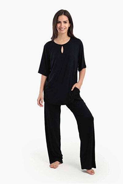 CARINA بيجاما باكمام قصيرة سادة