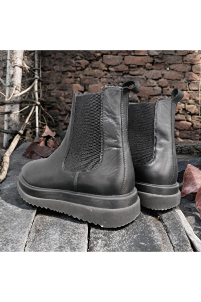 VİVA SHOES 100% Genuine Leather Eva Sole Chealsea Men's Boots