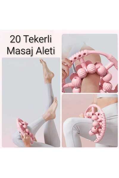 lawrenceshop Selülit Önleyici Ayarlanabilir Masaj Silindiri 25-80CM Uyumlu Ko...