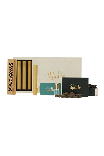 Ladun for Oud 8 علب أعواد كمبودي + 2 علب كمبودي تايقر + هدية (مبخرة ومسك) – عرض بخور فاخر بتوفير كبير