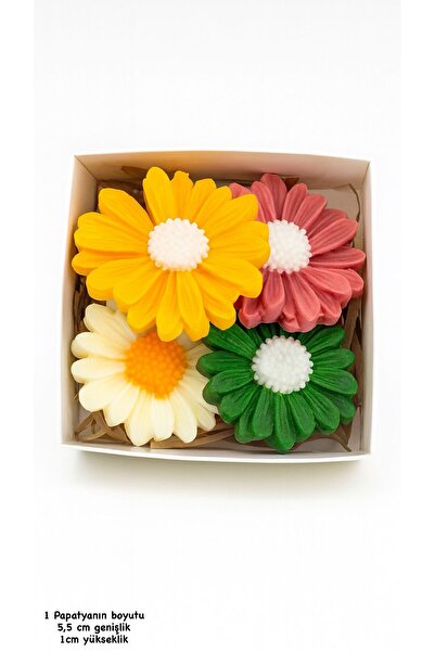 CalmaFlame Hediyelik Papatyalar El Yapımı Soya Mum – Romantik Hediye Sevgilil...