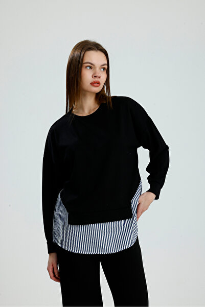 VOICTEC Women's Modal Fabric Soft Touch Shirt Paneled Sweat Pants Double Set