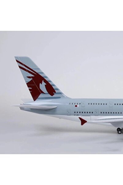 Generic Qatar Airways A380 30cm Big Size Aircraft Model & Wheel Diecast For Collection Display Or Gifts